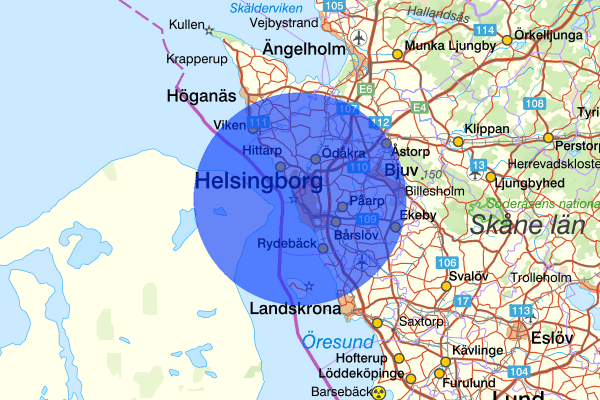 Helsingborg 11 juni 15.54, Trafikolycka, Helsingborg