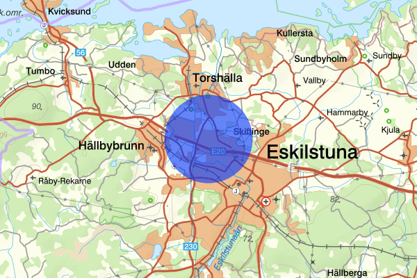 Slagsta 12 juni 11.44, Trafikolycka, smitning från, Eskilstuna