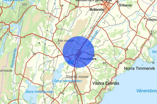 Frändefors 12 juni 11.34, Trafikolycka, personskada, Vänersborg