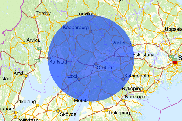 Örebro län 13 juni 07.53, Sammanfattning natt, Örebro län