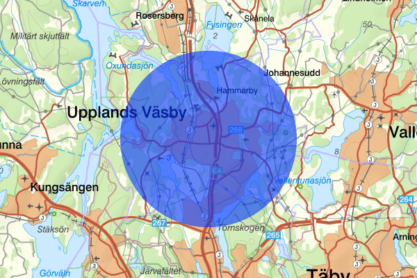 Upplands Väsby 13 juni 23.06, Brand, Upplands väsby