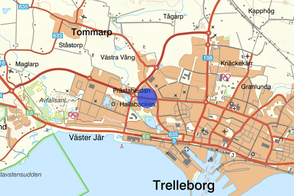 Hedvägen 13 juni 08.13, Trafikolycka, Trelleborg