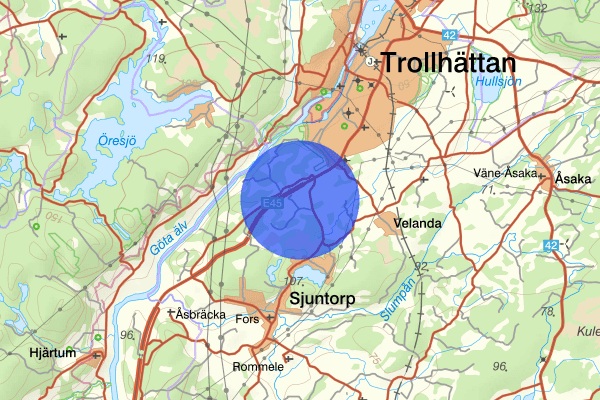 Raddetorp 13 juni 10.00, Misshandel, Trollhättan
