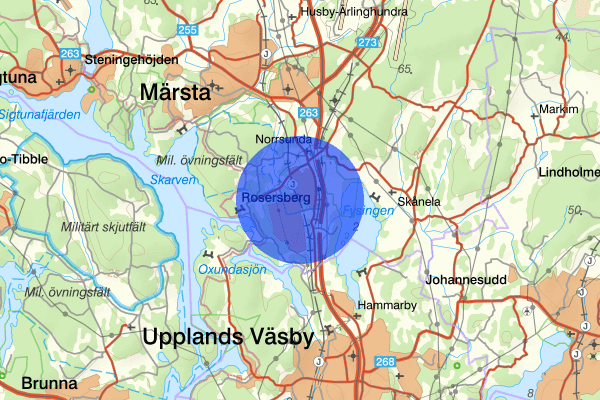 Rosersberg 13 juni 14.44, Trafikolycka, personskada, Sigtuna