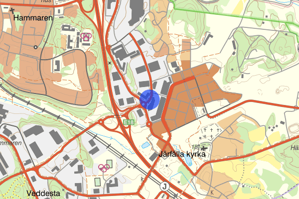 Herrestavägen 13 juni 18.40, Trafikolycka, personskada, Järfälla