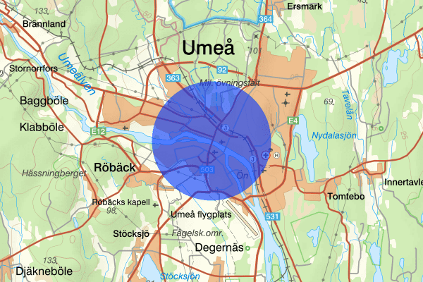 Centrala stan 13 juni 18.55, Stöld, Umeå