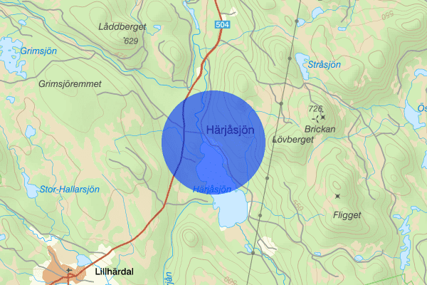 Härjeåsjön 13 juni 20.39, Trafikbrott, Härjedalen