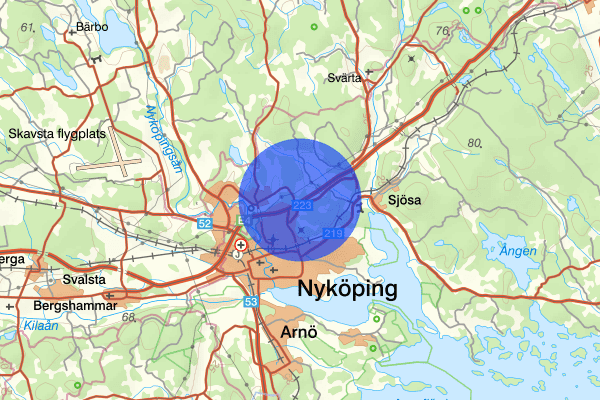 Påljungshage 14 juni 13.47, Trafikolycka, personskada, Nyköping