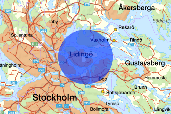 14 juni 21.11, Misshandel, Lidingö
