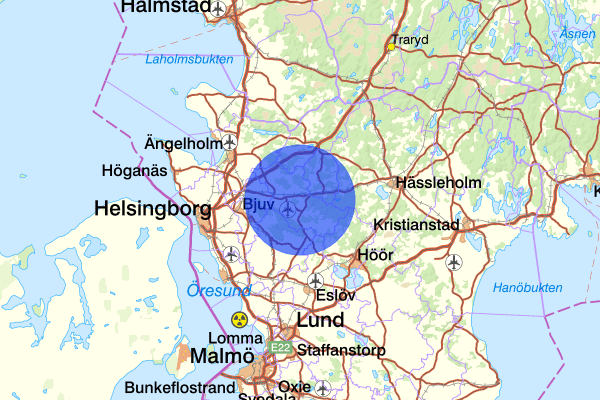 15 juni 04.44, Brand, Klippan