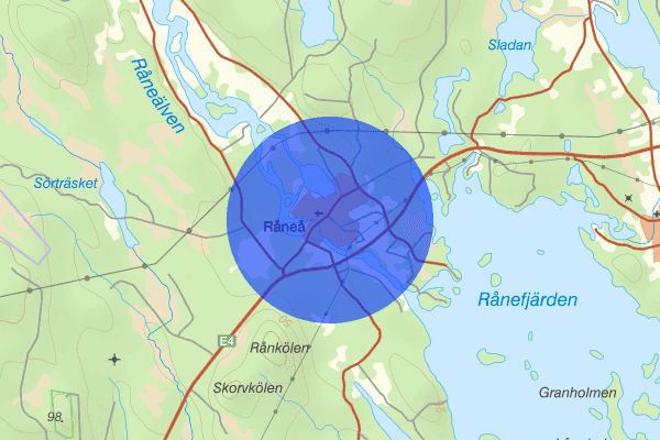 Råneå 16 juni 07.44, Sammanfattning natt, Norrbottens län