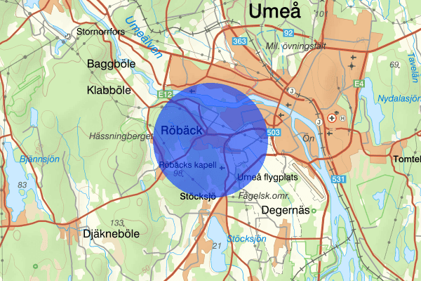 Röbäck 16 juni 12.52, Trafikbrott, Umeå