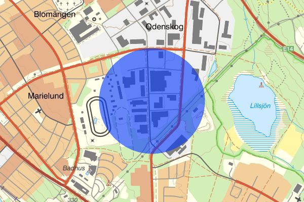 Odenskogsvägen 16 juni 16.44, Trafikolycka, Östersund