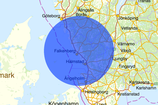 Hallands län 16 juni 21.45, Övrigt, Hallands län