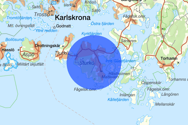 Sturkö 17 juni 13.59, Försvunnen person, Karlskrona