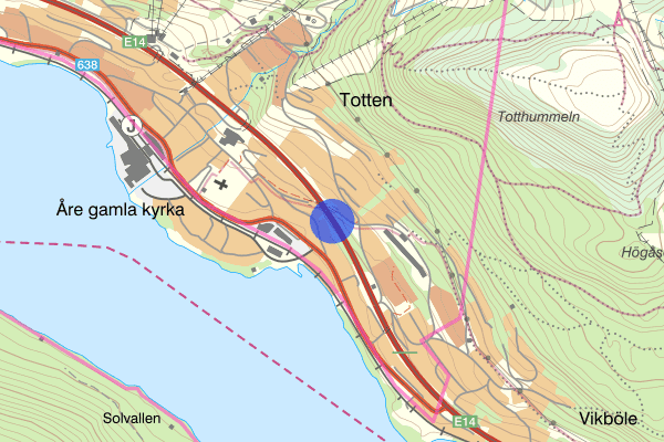 Kurortsvägen/E14 18 juni 13.29, Trafikkontroll, Jämtlands län
