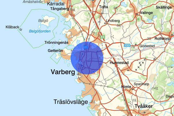 Brunnsberg 18 juni 19.49, Brand, Varberg