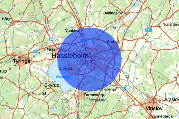 Hässleholm 19 juni 05.47, Rattfylleri, Hässleholm