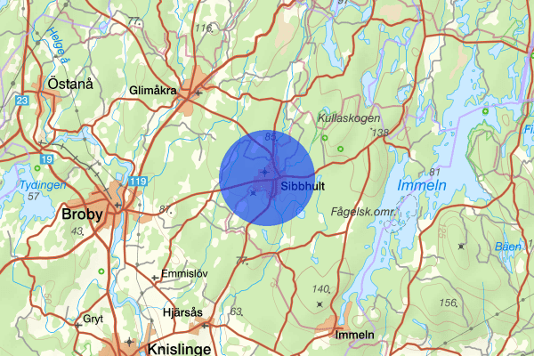 Sibbhult 19 juni 09.42, Brand, Östra göinge