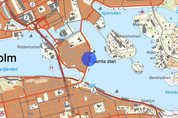 Skeppsbron 19 juni 11.22, Arbetsplatsolycka, Stockholm