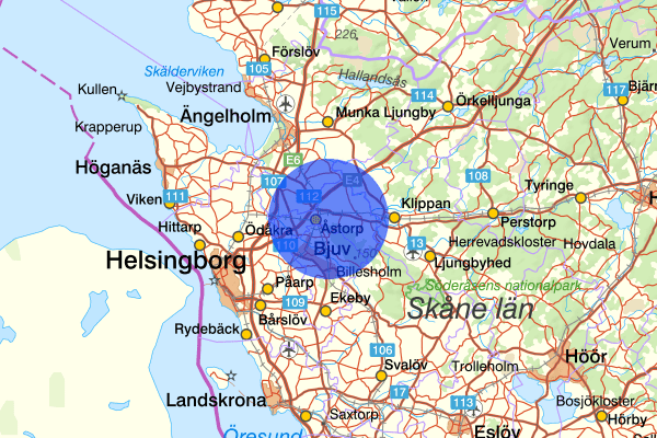 20 juni 00.40, Brand, Åstorp