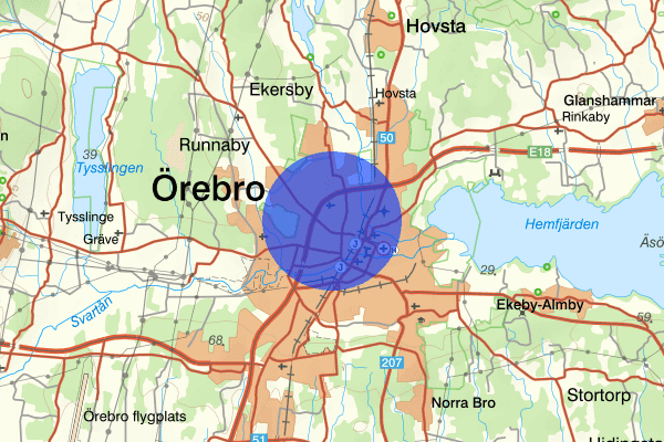 Hjärsta 20 juni 12.15, Försvunnen person, Örebro
