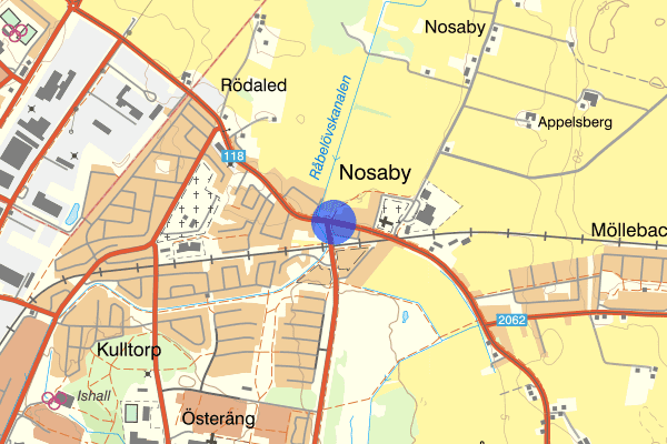 Nosabyvägen 20 juni 22.27, Rattfylleri, Kristianstad