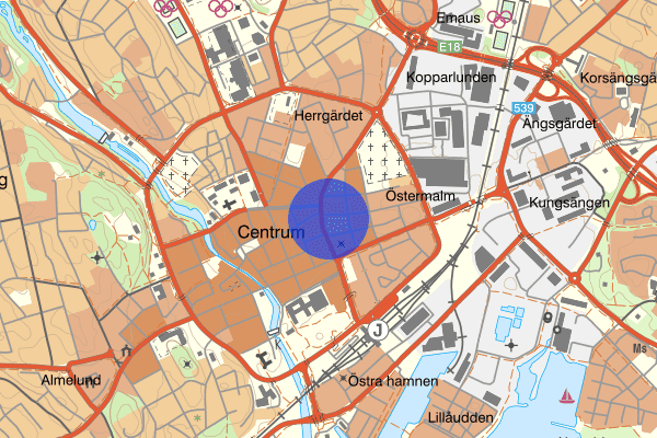 Kopparbergsvägen 20 juni 21.49, Rattfylleri, Västerås