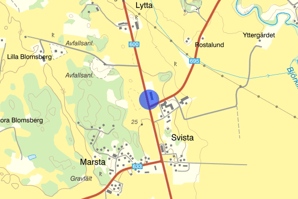 Ärentuna vägskäl 22 juni 14.59, Trafikhinder, Uppsala