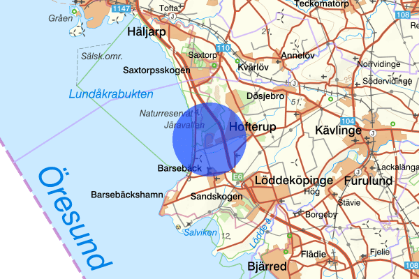 Järavallen 23 juni 19.21, Trafikolycka, Kävlinge