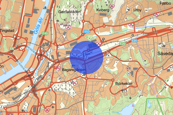 Sävenäs 24 juni 19.21, Skadegörelse, Göteborg
