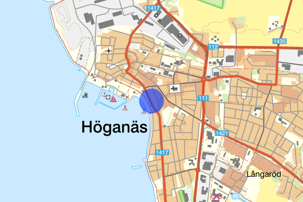 Strandgatan 25 juni 08.03, Arbetsplatsolycka, Höganäs
