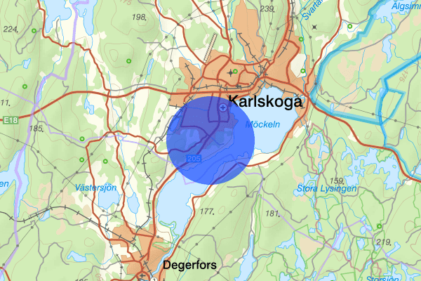 Storängen 25 juni 12.56, Arbetsplatsolycka, Karlskoga