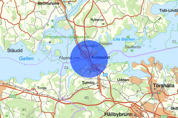 Kvicksund 25 juni 12.43, Arbetsplatsolycka, Västerås