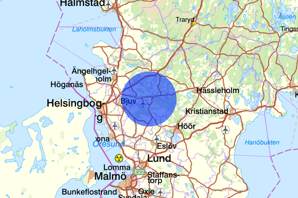 27 juni 09.10, Trafikolycka, vilt, Klippan
