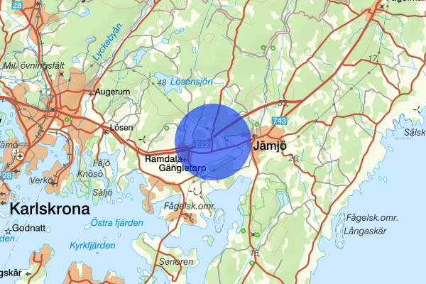 Vallby 27 juni 13.12, Trafikolycka, Karlskrona