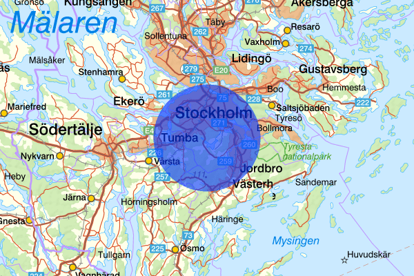 27 juni 14.42, Trafikolycka, Huddinge
