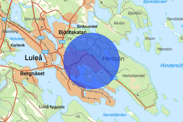 Hertsön 27 juni 11.06, Brand, Luleå