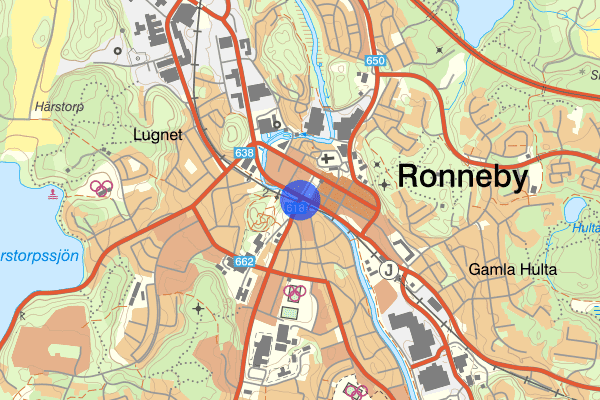 Söderbro 27 juni 23.57, Knivlagen, Ronneby