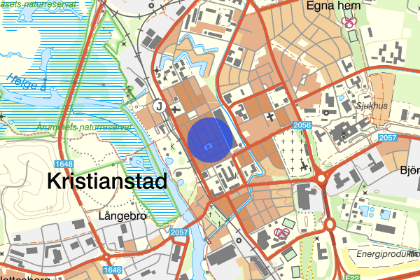 Östra Storgatan 28 juni 02.05, Misshandel, Kristianstad