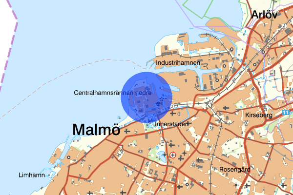 Västra Hamnen 29 juni 03.01, Misshandel, Malmö