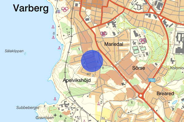 Bandholtzgatan 30 juni 17.44, Trafikolycka, Varberg