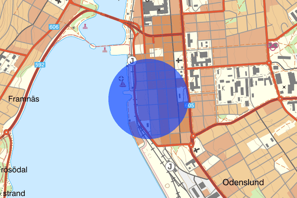 Köpmangatan 01 juli 15.45, Trafikolycka, singel, Östersund