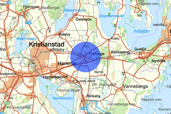 Fjälkinge 04 juli 01.53, Rattfylleri, Kristianstad