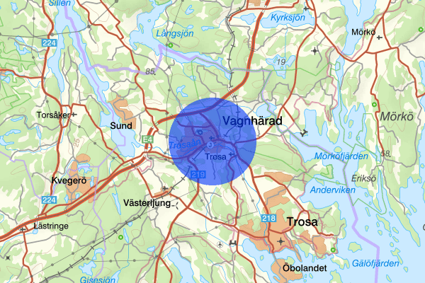 Vagnhärad 04 juli 19.39, Trafikolycka, Trosa