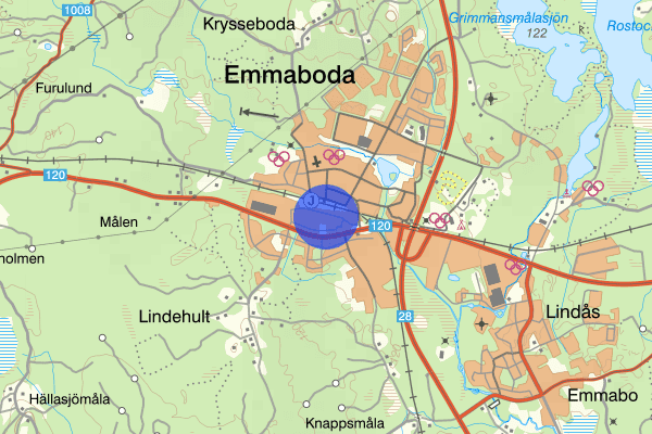 Långgatan 07 juli 01.37, Brand, Emmaboda
