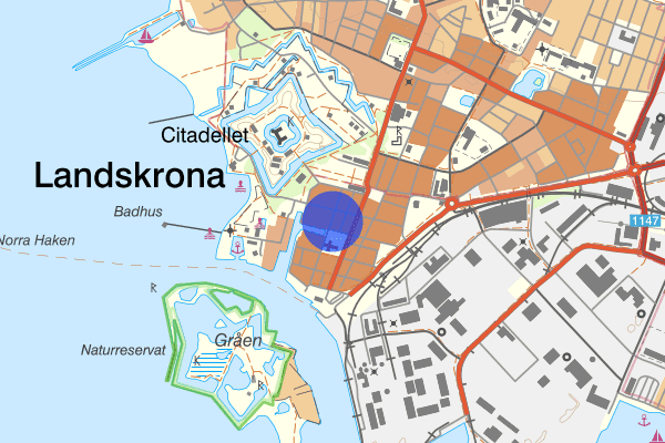 Kungsgatan 07 juli 15.00, Skadegörelse, Landskrona