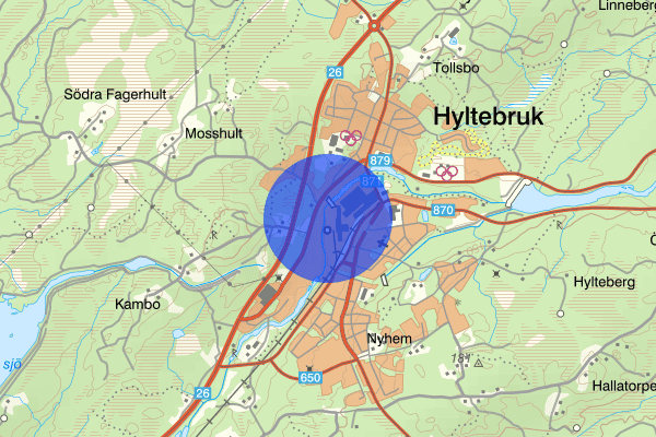 Gamla Nissastigen 08 juli 17.59, Brand, Hylte