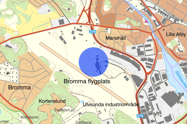 Bromma flygplats 09 juli 10.01, Farligt föremål, misstänkt, Stockholm