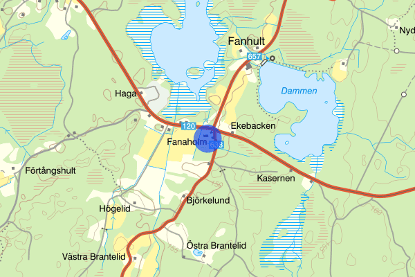 Fanaholm 09 juli 14.20, Trafikolycka, Älmhult
